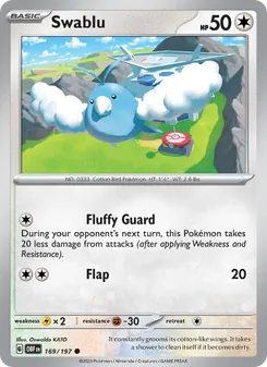 Swablu, Obsidian Flames, no. 169