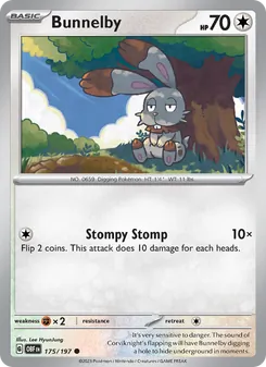 Bunnelby, Obsidian Flames, no. 175
