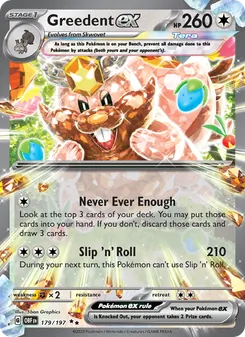 Greedent ex, Obsidian Flames, no. 179