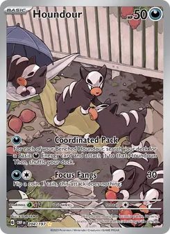 Houndour, Obsidian Flames, no. 204