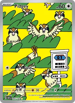 Pidgey, Obsidian Flames, no. 207