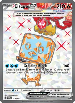 Eiscue ex, Obsidian Flames, no. 210
