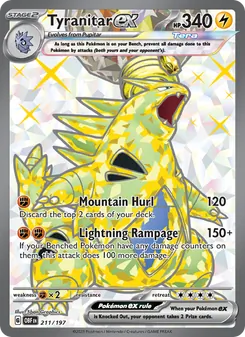 Tyranitar ex, Obsidian Flames, no. 211