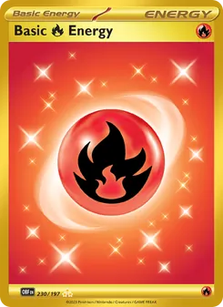 Basic Fire Energy, Obsidian Flames, no. 230