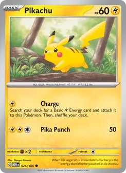 Pikachu, 151, no. 025
