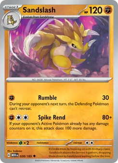Sandslash, 151, no. 028