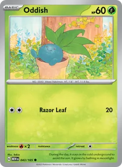 Oddish, 151, no. 043