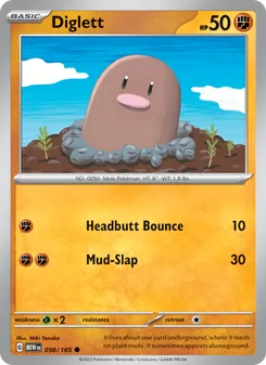 Diglett, 151, no. 050