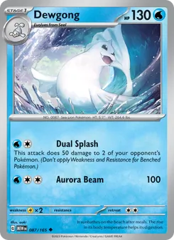 Dewgong, 151, no. 087
