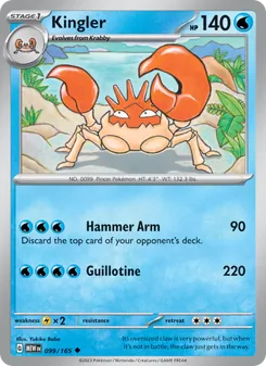 Kingler, 151, no. 099