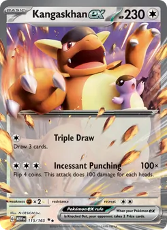 Kangaskhan ex, 151, no. 115