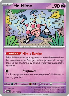 Mr. Mime, 151, no. 122