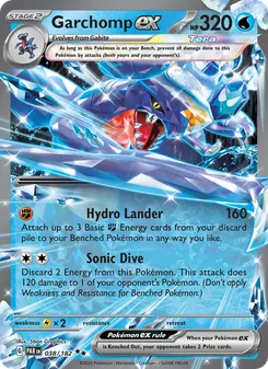 Garchomp ex, Paradox Rift, no. 038