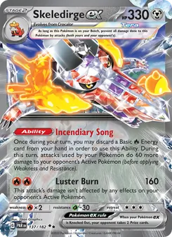 Skeledirge ex, Paradox Rift, no. 137
