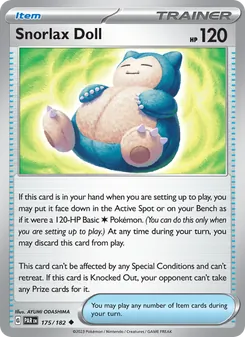 Snorlax Doll, Paradox Rift, no. 175