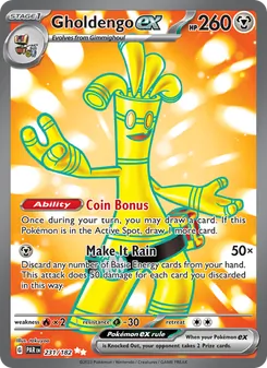 Gholdengo ex, Paradox Rift, no. 231