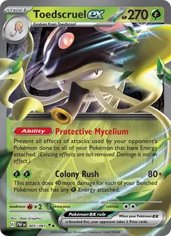 Toedscruel ex, Paldean Fates, no. 005