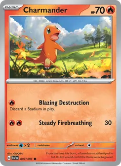 Charmander, Paldean Fates, no. 007