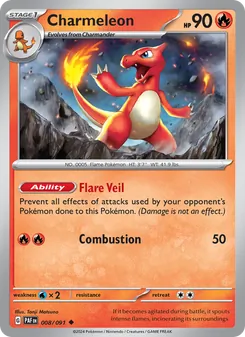 Charmeleon, Paldean Fates, no. 008