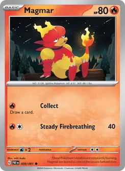 Magmar, Paldean Fates, no. 009