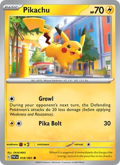 Pikachu, Paldean Fates, no. 018