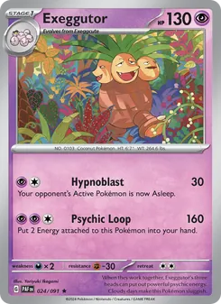 Exeggutor, Paldean Fates, no. 024