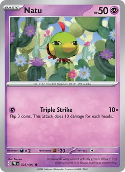 Natu, Paldean Fates, no. 025