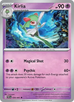 Kirlia, Paldean Fates, no. 028