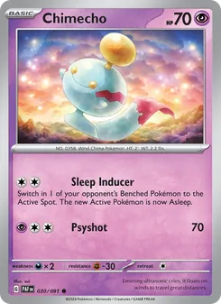 Chimecho, Paldean Fates, no. 030