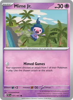 Mime Jr., Paldean Fates, no. 031
