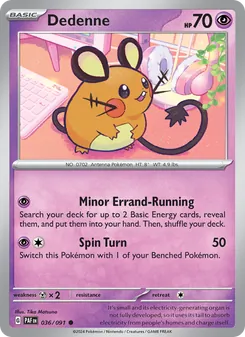 Dedenne, Paldean Fates, no. 036