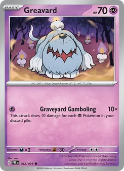 Greavard, Paldean Fates, no. 042