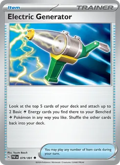 Electric Generator, Paldean Fates, no. 079