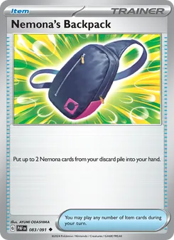 Nemona's Backpack, Paldean Fates, no. 083