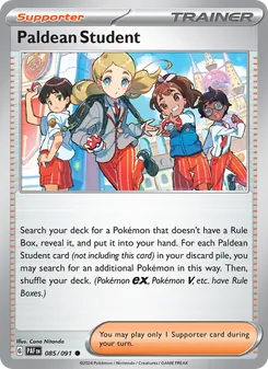 Paldean Student, Paldean Fates, no. 085