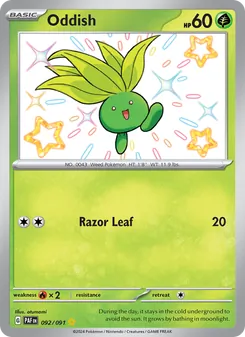 Oddish, Paldean Fates, no. 092
