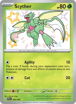 Scyther, Paldean Fates, no. 095