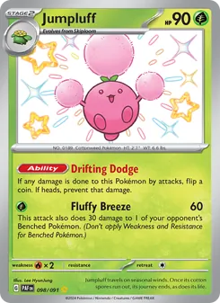Jumpluff, Paldean Fates, no. 098