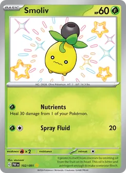 Smoliv, Paldean Fates, no. 102