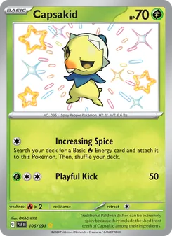 Capsakid, Paldean Fates, no. 106