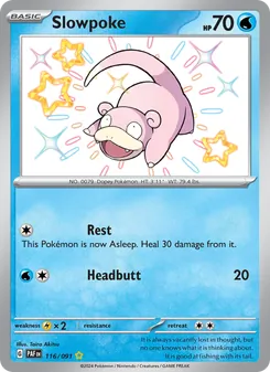 Slowpoke, Paldean Fates, no. 116