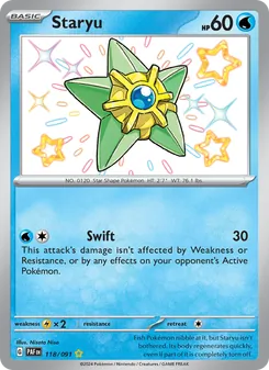 Staryu, Paldean Fates, no. 118
