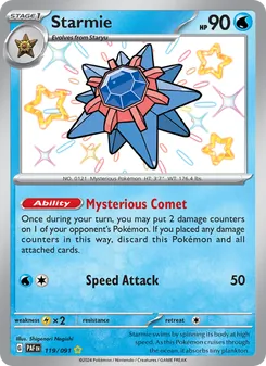 Starmie, Paldean Fates, no. 119
