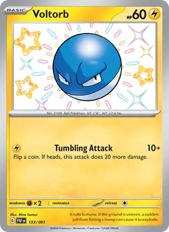 Voltorb, Paldean Fates, no. 133