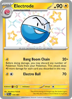 Electrode, Paldean Fates, no. 134