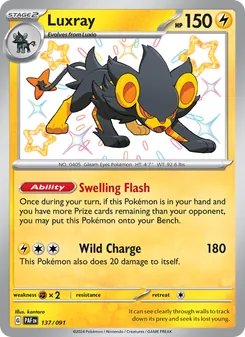 Luxray, Paldean Fates, no. 137
