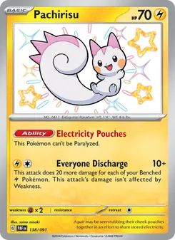 Pachirisu, Paldean Fates, no. 138