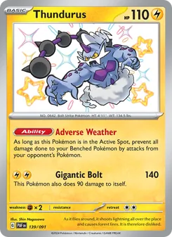 Thundurus, Paldean Fates, no. 139