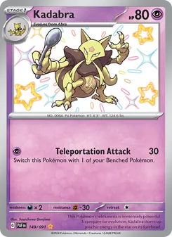 Kadabra, Paldean Fates, no. 149