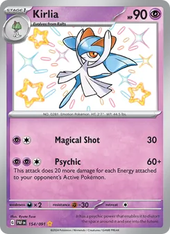Kirlia, Paldean Fates, no. 154